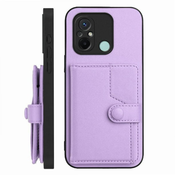 FOXDOCK Funda para Xiaomi Redmi 11A con Bloqueo RFID - Diseño Elegante con Cierre de Botón