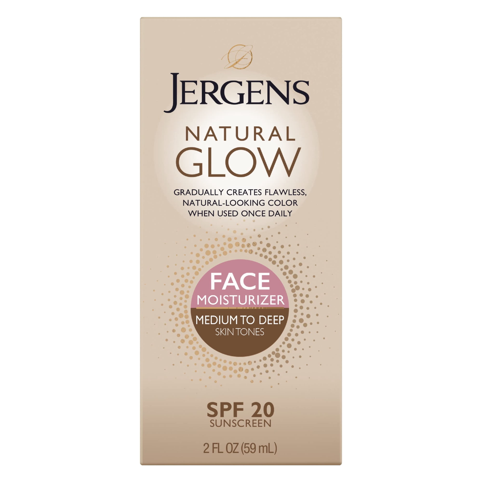 Hidratante Facial Autobronceador Jergens Natural Glow Spf 20