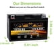 thumbnail image 2 of Batería WEIZE YT7B-BS 12V 6.5Ah AGM sellada y libre de mantenimiento, 2 of 6