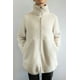 thumbnail image 1 of Chaqueta Sherpa Bonded Cuello Alto Crudo Mujer, 1 of 4