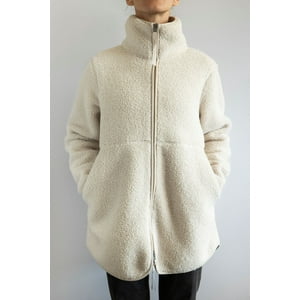 Polemic - Chaqueta Sherpa Bonded Cuello Alto Crudo Mujer