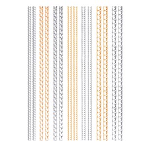 Bothyi - Ajustador De Tamaño De Anillo Anillos Sueltos Protector Espaciador Sizer Fitter 14 Piezas Oro Plata