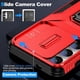 thumbnail image 2 of Funda Armada para Samsung Galaxy S24 Plus con Tapa Deslizante y Soporte Magnético Giratorio Rojo, 2 of 5