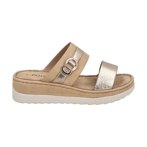 Sandalia Mujer Dorado Flora Police