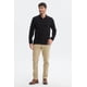 thumbnail image 4 of Polera Hombre Textura Con Botón Negro, 4 of 4