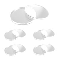 Magideal - Soporte De Exhibición De Figuras, Placa Acrílica Circular, Superficie Lisa, Decoración De Muñecas Transparente, Base En Miniatura Para Espectáculos De 3Cm