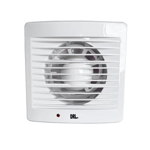 Extractor De Aire 5 Pulgadas Drl Cuadrado Baño Cocina Sec Blanco