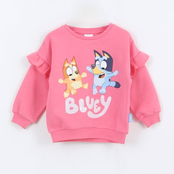 Polerón Cerrado Niña Vuelos Rosado Bingo & Bluey