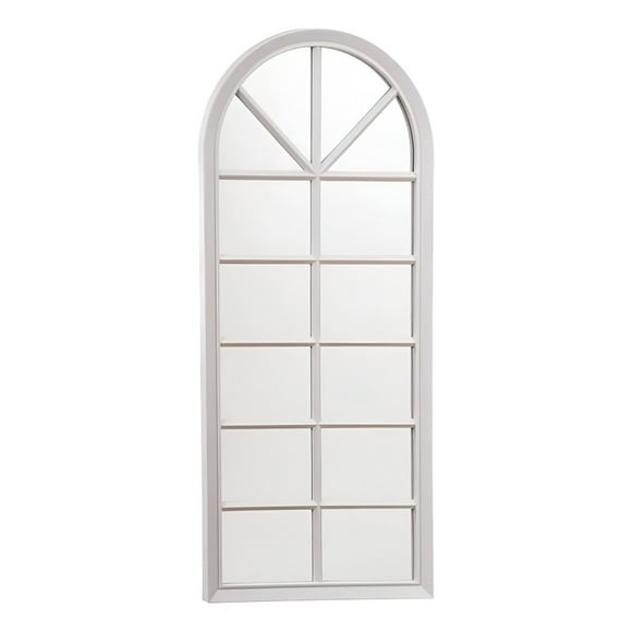 Espejo Pared Decorativo Blanco Ventana Catedral Vintage Jhn