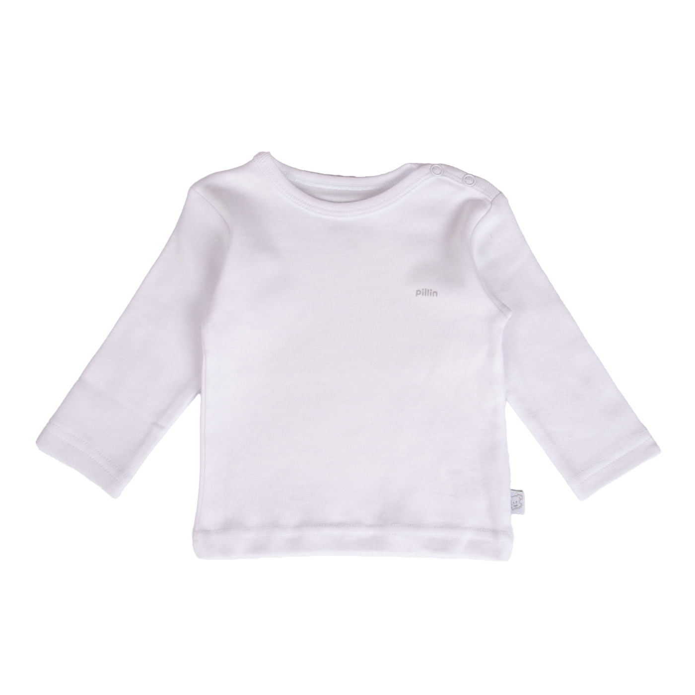 Camiseta Bebe Unisex Pack 2 Pcs Blanco Pillin