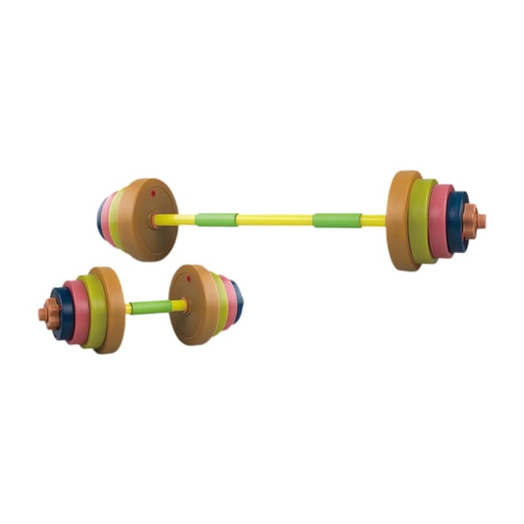 Juguetes Para Niños, Mancuernas, Barra De Levantamiento De Pesas, Juego De Pesas Para Jardín De Infantes, Colores Profundos