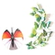 thumbnail image 1 of 12pcs Colorful Simulation Butterfly Wall Stickers, Double-Layer 3D Wall Stickers, Bedroom Decorations, 1 of 5