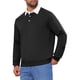 thumbnail image 4 of INSPIRE CHIC Sudadera Polo de Hombre con Cuello Contrastado y Mangas Largas S Negro, 4 of 6