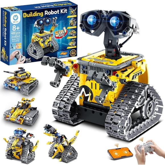 Kit Robot Sillbird B883 5 en 1 488 piezas Control RC