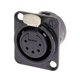 thumbnail image 1 of Conector de Panel Neutrik usbargainsound NC5FD-L-B-1 XLR 5 Pines Negro, 1 of 1