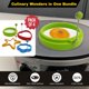 thumbnail image 2 of Juego de anillos de silicona para huevos Morning Star de acero inoxidable de primera calidad, 2 of 7
