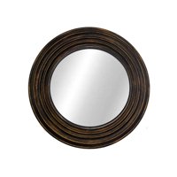 Vgo - Espejo Redondo Dorado Envejecido