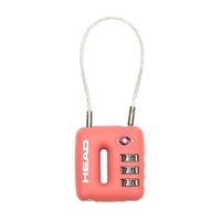 Candado Viaje Cable Tsa Coral Head