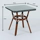 thumbnail image 4 of Mesa Bistro Parisina de Vidrio con Metál y Rattan Sintético, 4 of 7