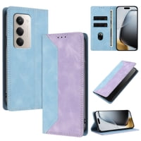Funda Foxdock Para Xiaomi Redmi 15 4G/5G De Cuero Premium Bicolor Con Ranuras Rfid, Carcasa Tipo Billetera Antigolpes Y Soporte Plegable