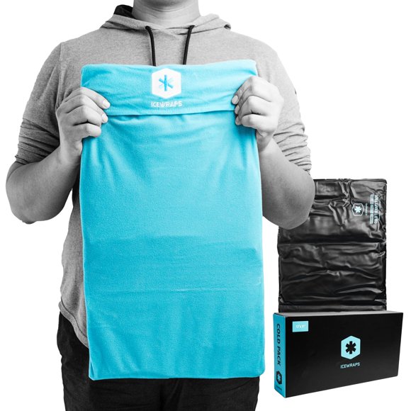 Paquete de hielo ICEWRAPS de 30 x 53 cm de arcilla extra grande para terapia