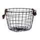 thumbnail image 2 of Cesta De Alambre De Metal Con Asas Cesta De Alambre De Hierro Para Libros Ba?o Casa De Campo 26cmx18cm, 2 of 5