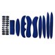 thumbnail image 4 of 27pcs / Set Kits De Acolchado Para Casco De Bicicleta Forro Para Casco De Bicicleta Barbilla Correa Almohadillas De Espuma Azul, 4 of 5