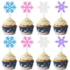 thumbnail image 1 of 28 piezas de adornos para magdalenas con forma de copos de nieve para niños, baby shower, cumpleaños, 1 of 7