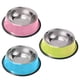 thumbnail image 1 of 3 cuencos de acero inoxidable para gatos, cuencos para comida y agua para cachorros, antideslizantes de colores., 1 of 6
