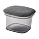 thumbnail image 4 of Caja de almacenamiento de juguetes para niños otomanos, reposapiés portátil, taburete acolchado, reposapiés multifuncional para dormitorio, decoración Gris, 4 of 5