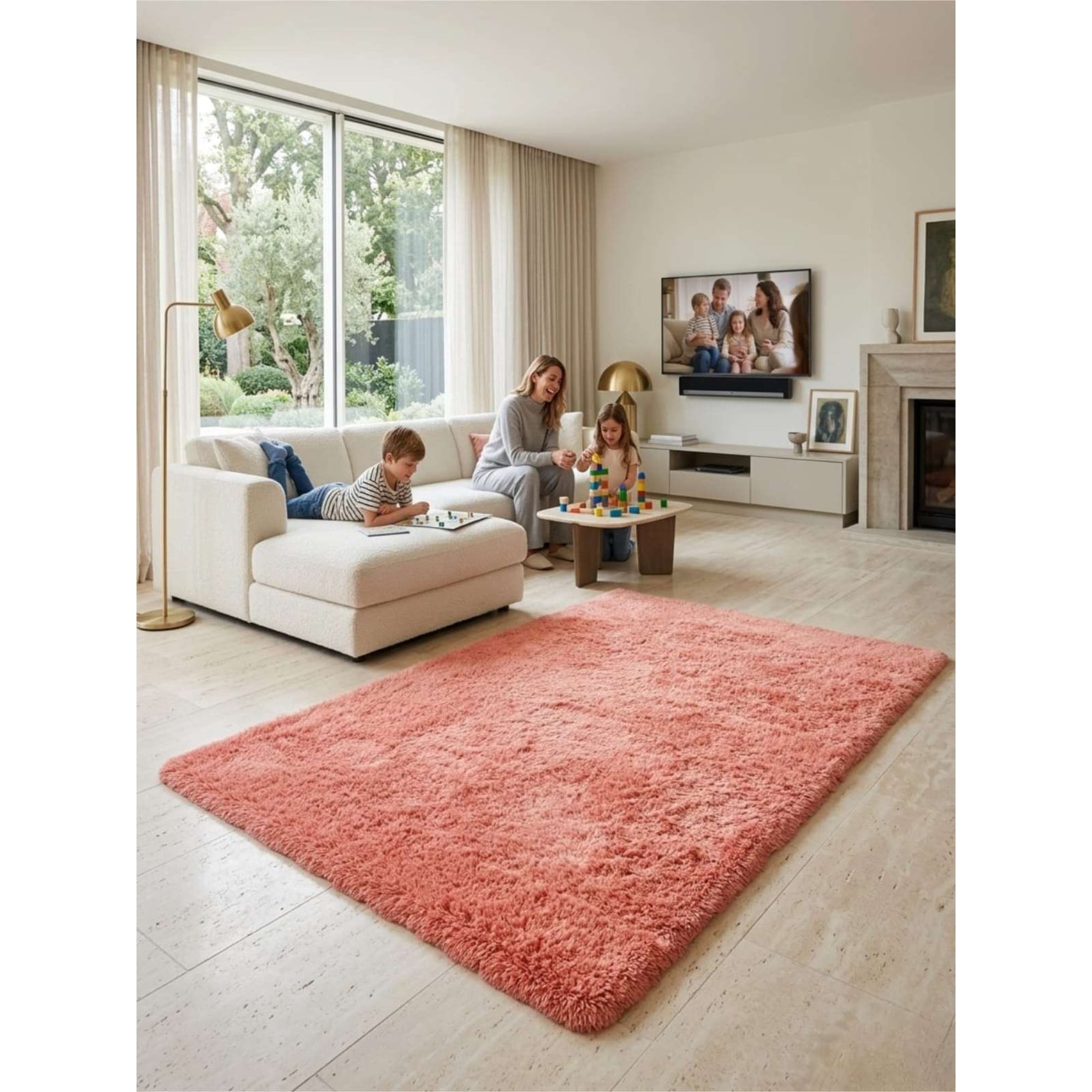 Todo Para El Hogar - Alfombras Pelo Largo Tamaño 150x200 Cm Super Suave