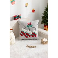 Todo Hogar Santiago De Chile - Cojín Navideño Con Diseño Bordado - D03