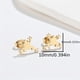 thumbnail image 2 of 1pair Stainless Steel Frog Earrings: Trendy Animal Studs for Men - Perfect Party Gift!, 2 of 4