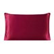 thumbnail image 1 of PiccoCasa Funda de Almohada de Seda de 19 Momme para Almohada de Viaje, Burdeos, 14"x20", 1 of 7