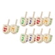 thumbnail image 4 of Decoraciones De Dreidels 10x De Madera Gyroscopios De Mano Divertidos Para Regalos Familiares De Escritorio, 4 of 5