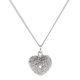 thumbnail image 4 of mujeres de moda en forma de corazón collar colgante, cadena de diamantes, joyas, platino, 4 of 5