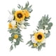thumbnail image 1 of Flor Artificial Swag Hojas Verdes Colgando Para Telón De Fondo Fiesta Boda Coche Amarillo, 1 of 3