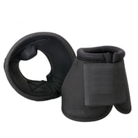 Xusx111 - Botas De Campana De Sobrealcance Balístico Equino - Botas De Protección De Casco De Caballo Sin Giro (Vendidas En Pares) - Negro, Grande