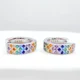 thumbnail image 4 of Conjunto Aros Y Collar Circonitas Colores Pride, Plata 925 Plateado, 4 of 5