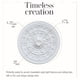 thumbnail image 3 of Lámpara de techo redonda blanca AFD Home Classic Medallion, 3 of 7