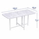 thumbnail image 2 of Mesa De Comedor Plegable Multiuso Efecto Mármol 120x60x75cm, 2 of 4