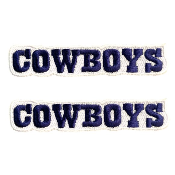 Parche bordado B‑Sheep 10 x 2 cm Dallas City, 2 unidades