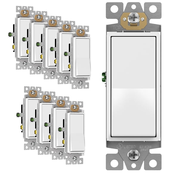 Interruptor de luz ENERLITES, 3 vías, para decoración, balancín, 15 A