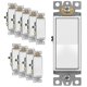thumbnail image 1 of Interruptor de luz ENERLITES, 3 vías, para decoración, balancín, 15 A, 1 of 7