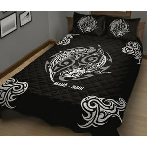 Milsleep - Juego De Cama Edredón Hawai - Hawaiian Shark Tattoo