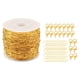 thumbnail image 2 of Cadena De Clip De Papel Dorado Cadenas De Cable De Latón Para La Fabricación De Joyas De Collar De Bricolaje, 2 of 5
