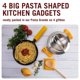 thumbnail image 2 of Set de 4 utensilios de silicona con forma de pasta – Reposacucharas Monkey Business Pasta Grande No. 4 en caja de regalo, 2 of 8