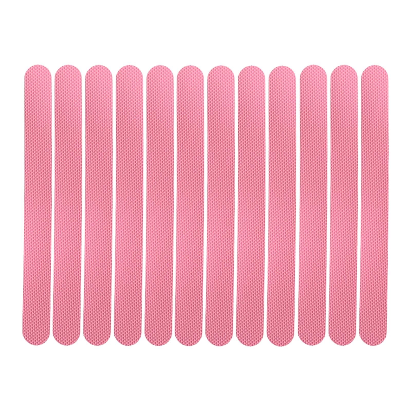 Magideal - 12 Pegatinas Antideslizantes Para Bañera, Tiras Antideslizantes, Fáciles De Aplicar, Para Escalones De Ducha, Escaleras, Bañeras, Entradas Para Niños Rosa