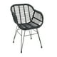 thumbnail image 1 of Sitial Butaca Rattan Santorini Para Living O Terraza Negro, 1 of 3