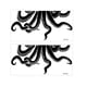 thumbnail image 3 of 2 pegatinas de Halloween para inodoro, calcomanías de PVC para tapa de inodoro, calcomanías de pared para habitación de niños, cisterna de inodoro, de Pulpo con anillos, 3 of 5